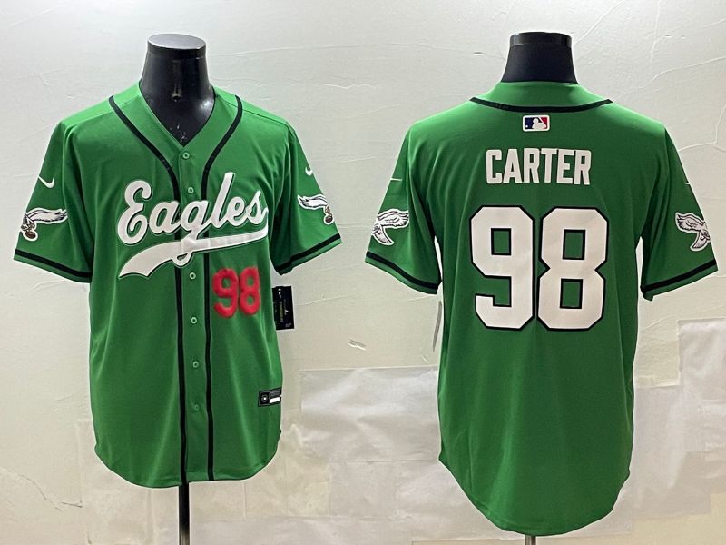 Men Philadelphia Eagles #98 Carter Green three generations Jointly Name 2025 Nike Limited NFL Jersey style 12->philadelphia eagles->NFL Jersey
